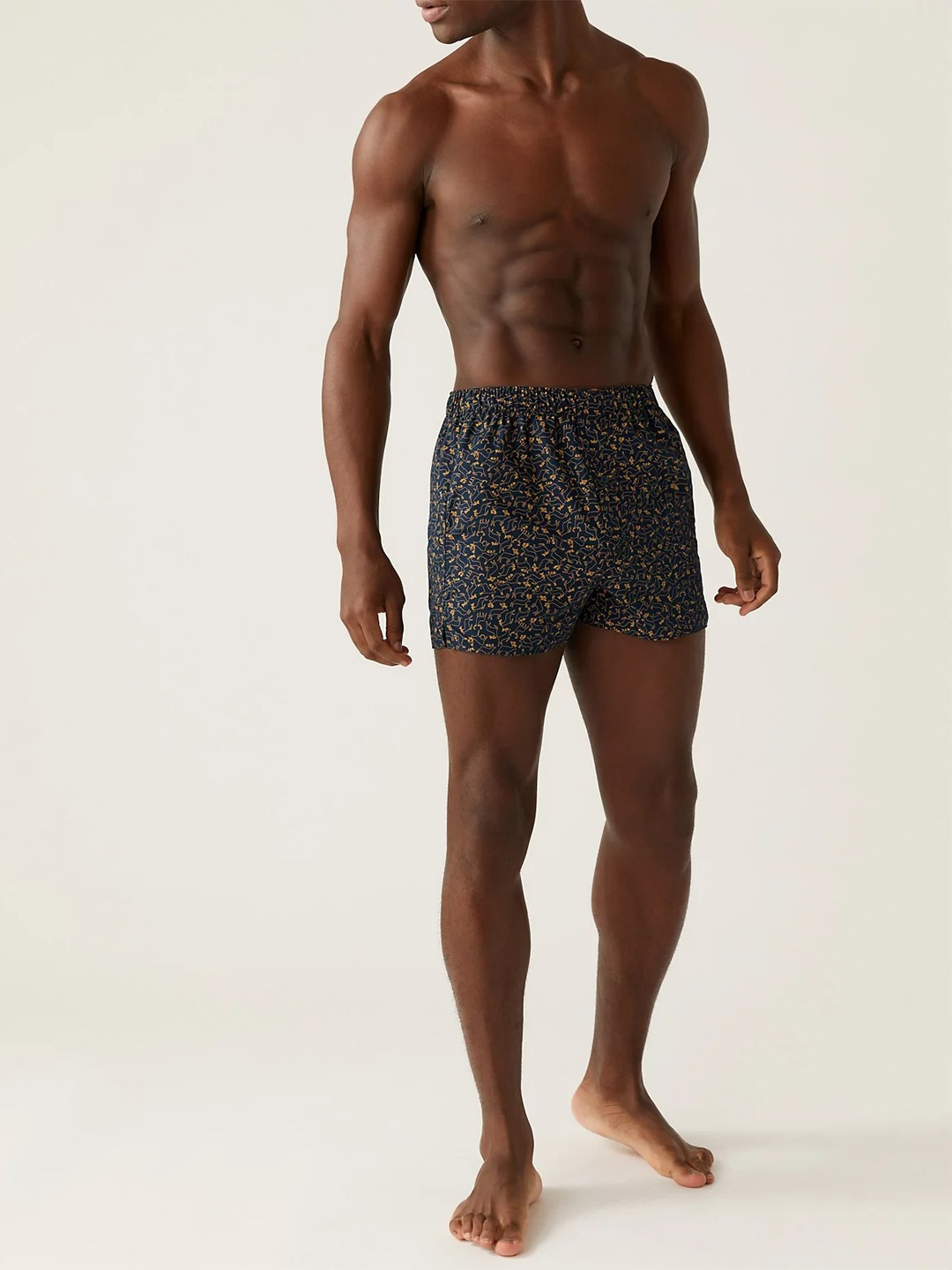 

Marks & Spencer Men Pack Of 3 Printed Boxers T143859DARK NAVY, Navy blue