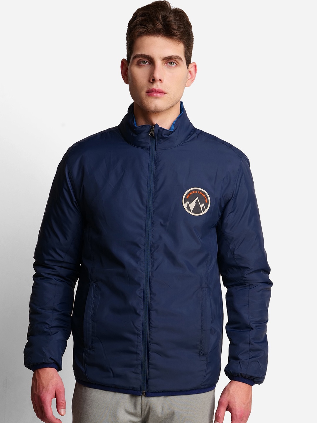 

Wildcraft Men Navy Blue Lightweight Padded Jacket