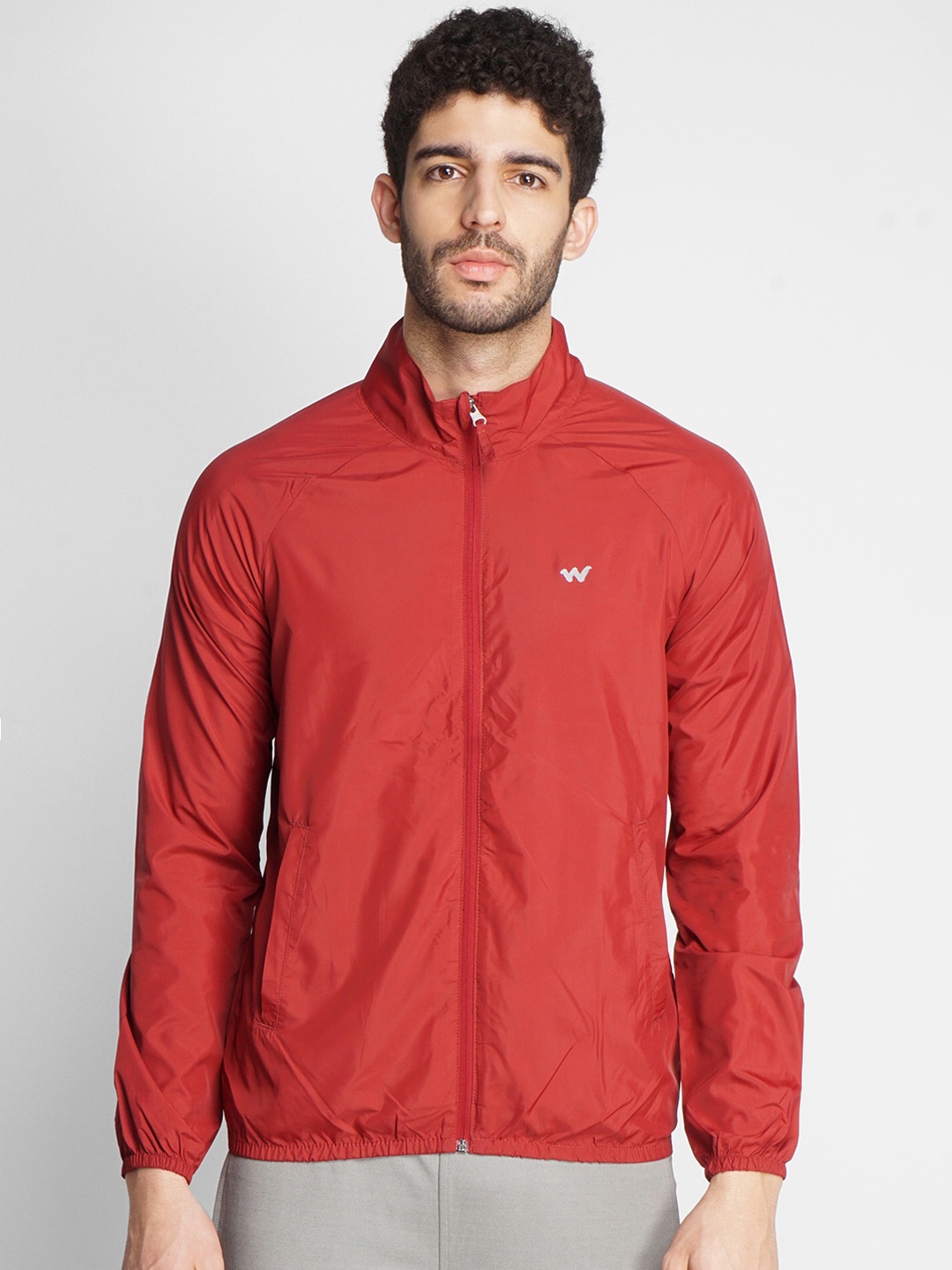 

Wildcraft Men Red Lightweight Bomber Jacket