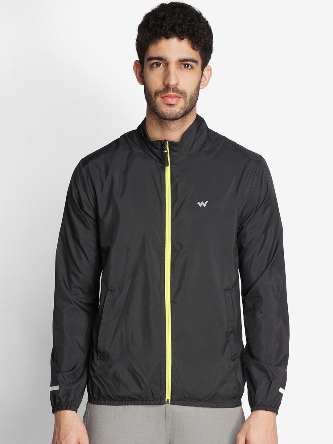 

Wildcraft Men Black Lightweight Bomber Jacket