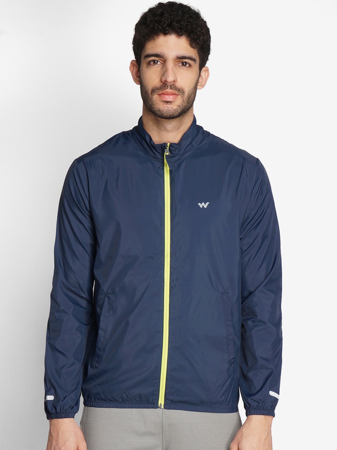 

Wildcraft Men Navy Blue Lightweight Open Front Jacket