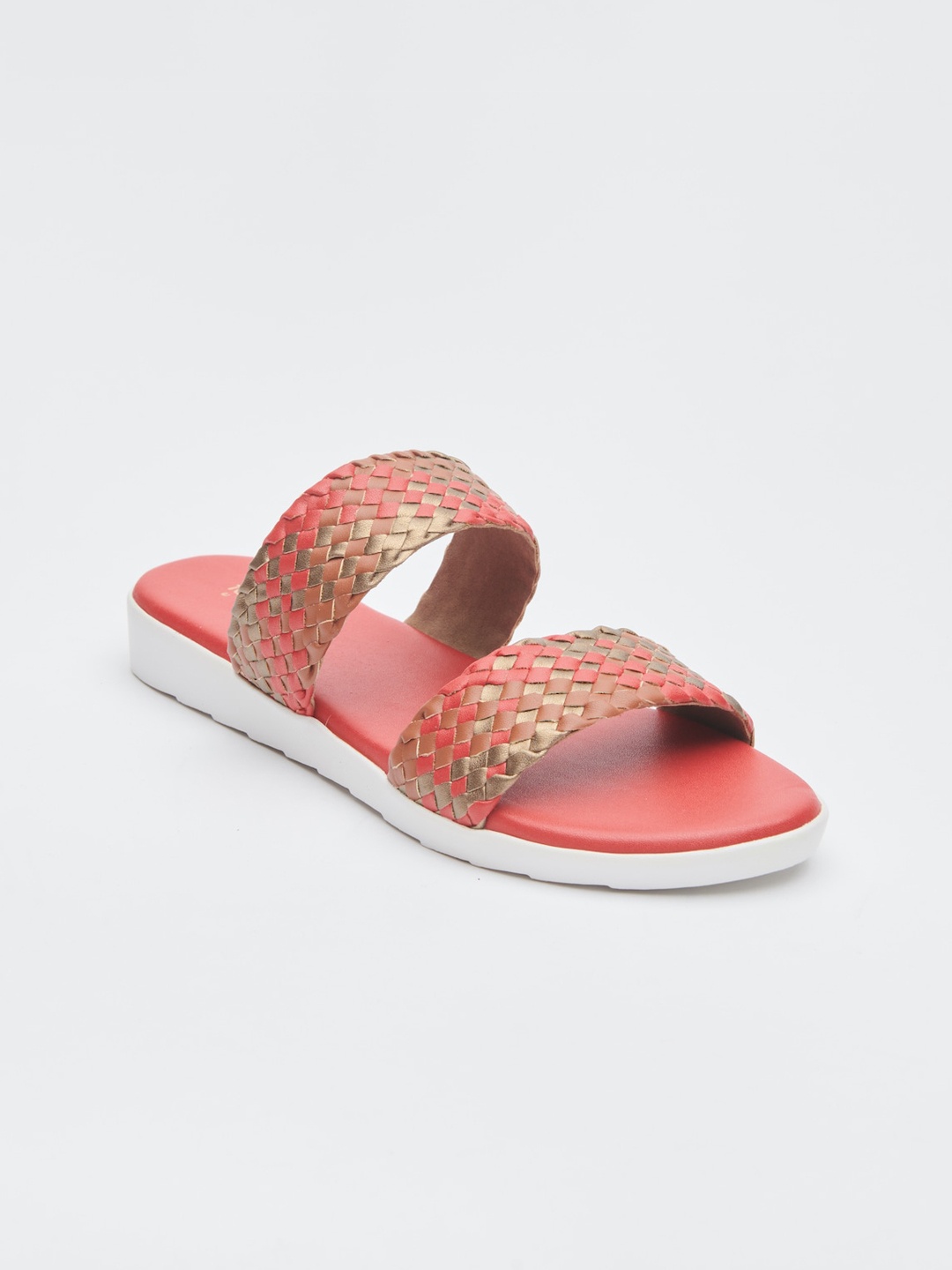 

Tokyo Talkies Women Open Toe Flats, Red
