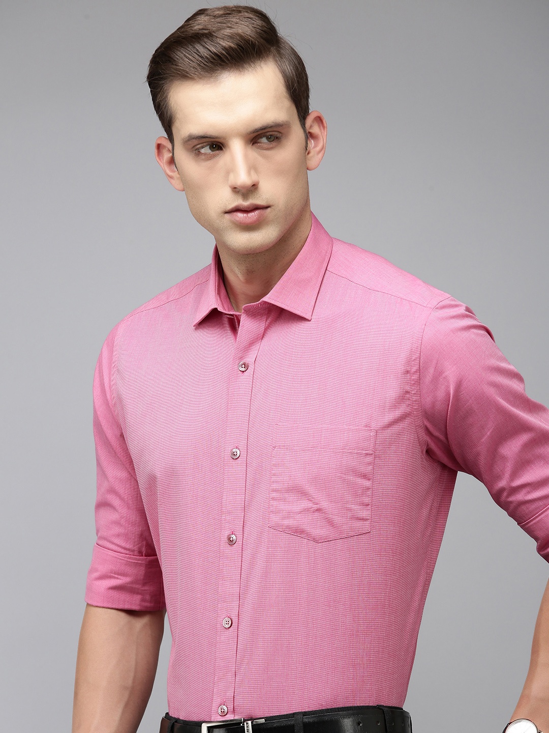 

Park Avenue Men Pure Cotton Formal Shirt, Pink