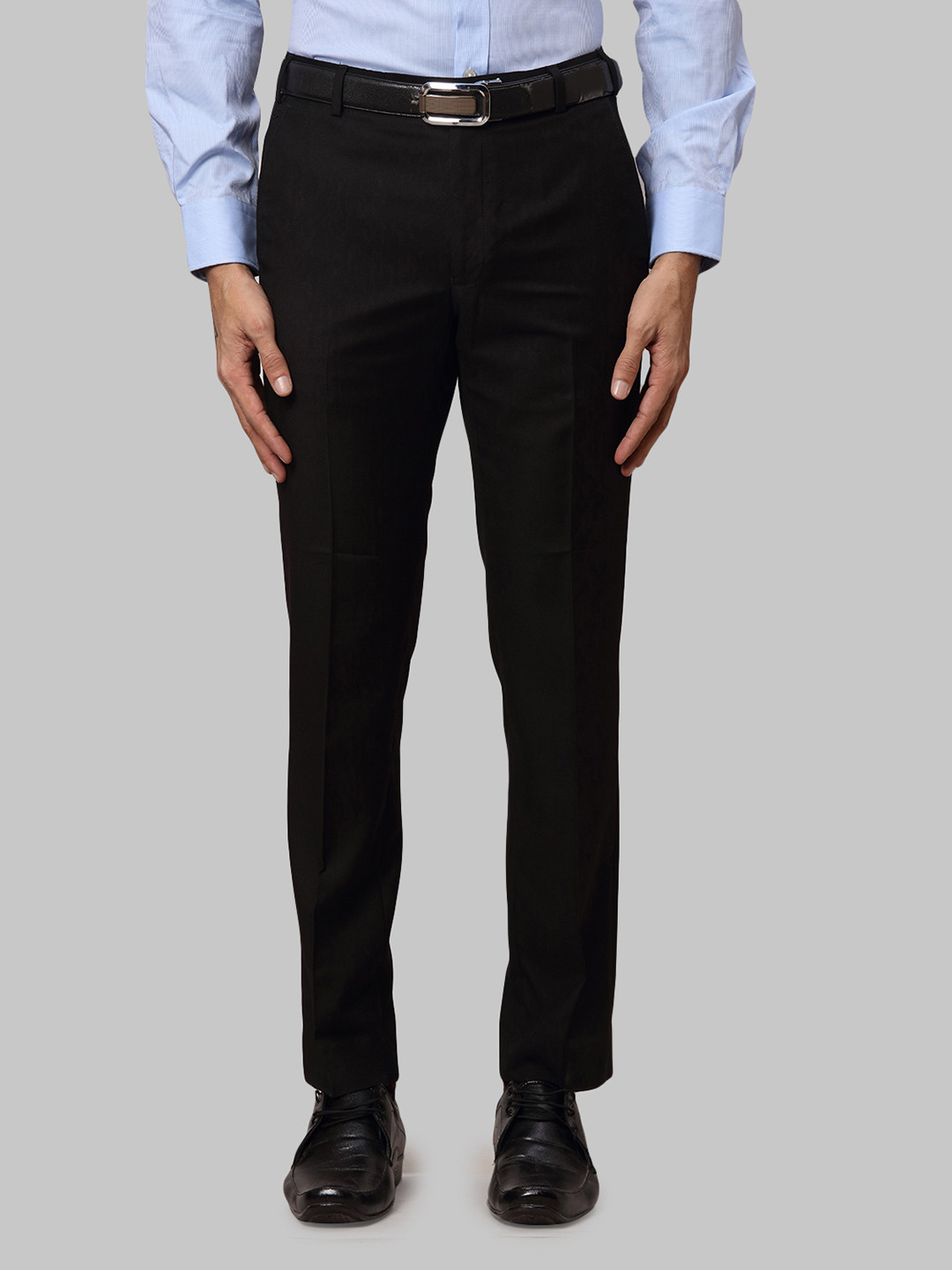 

Park Avenue Men Super Slim Fit Trousers, Black