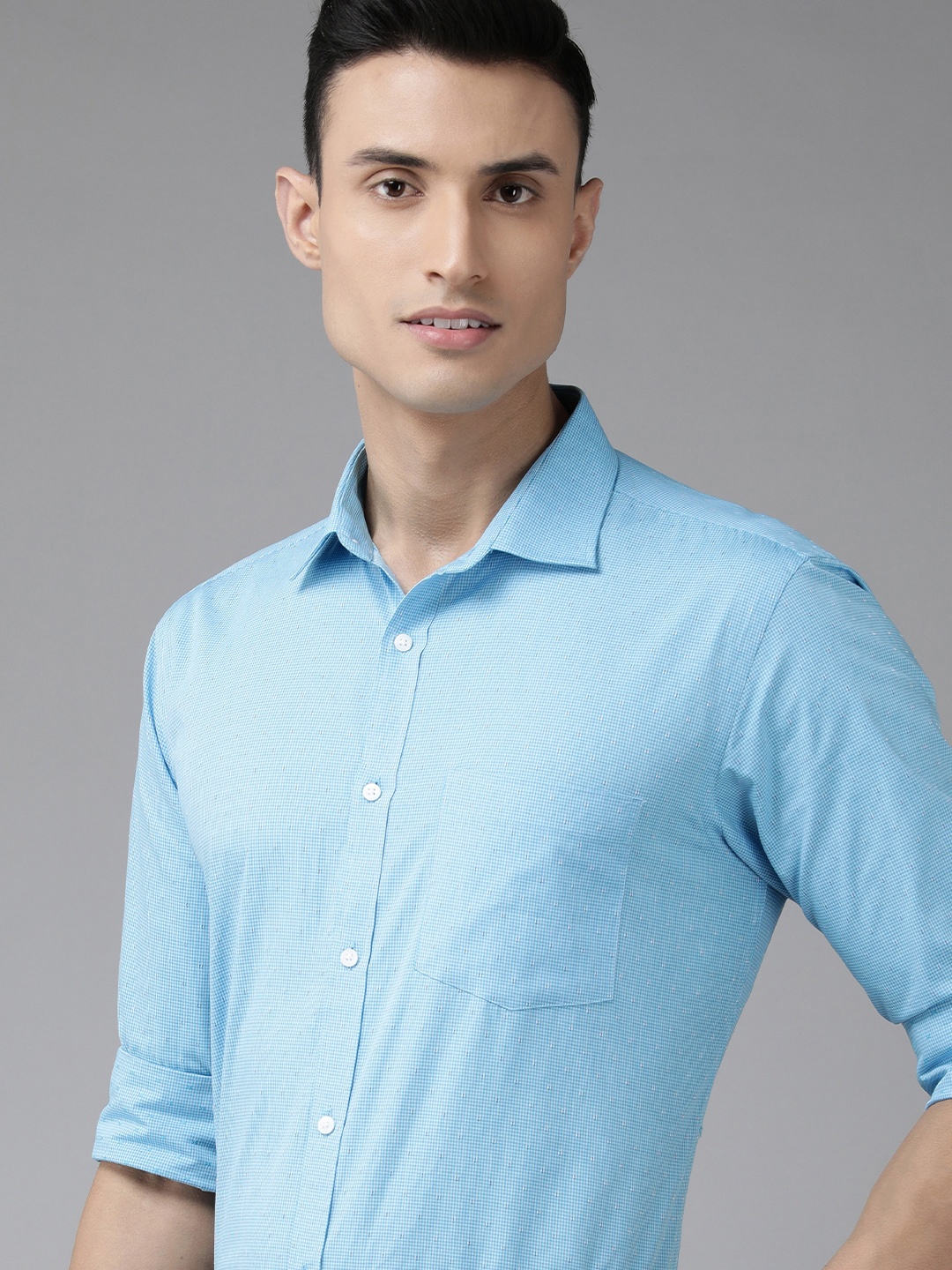 

Park Avenue Men Blue Slim Fit Formal Shirt