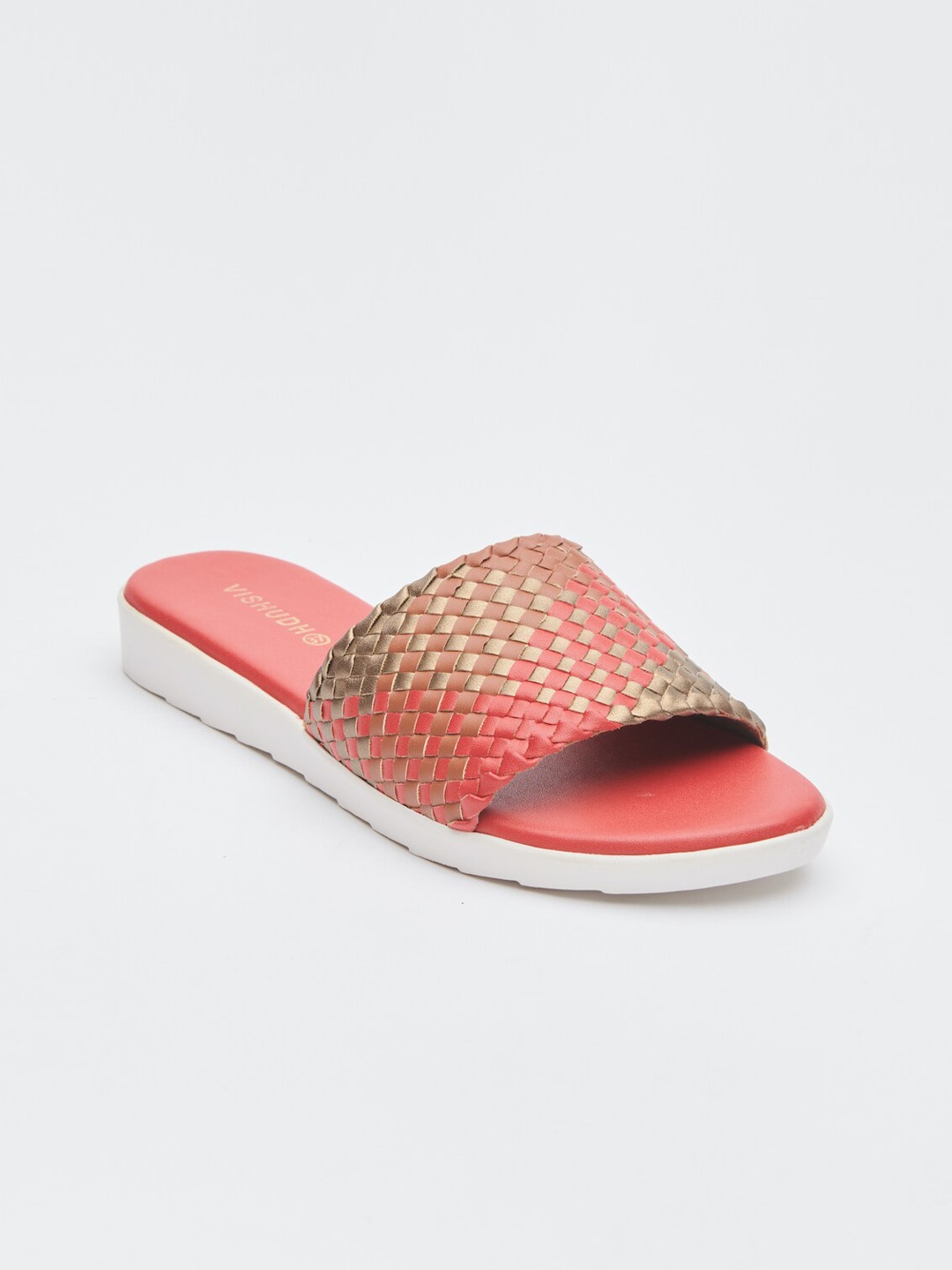 

Vishudh Women Open Toe Flats, Red