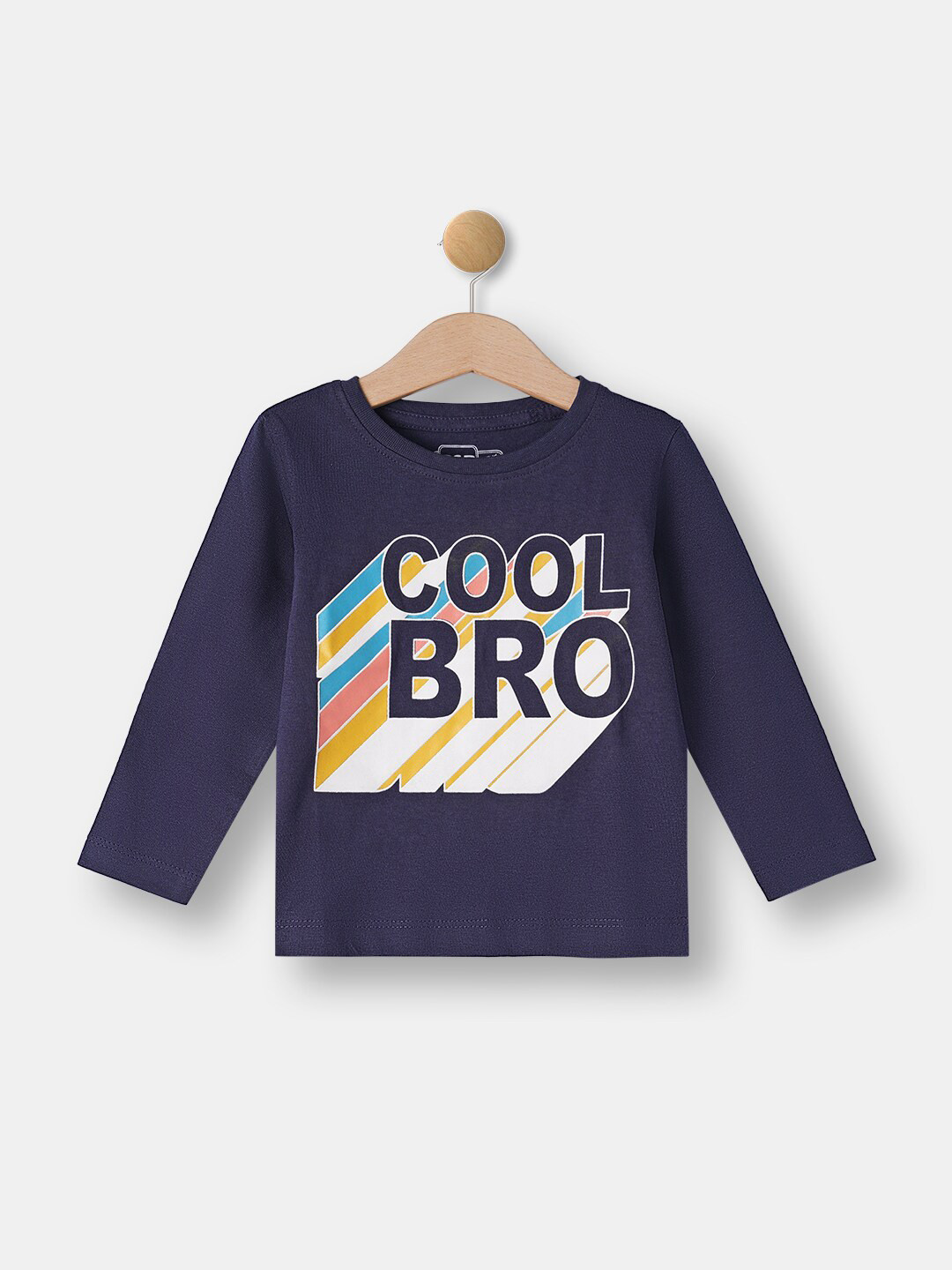 

R&B Boys Navy Blue Printed T-shirt