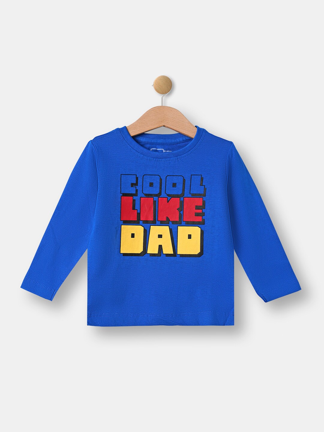 

R&B Boys Blue & Red Typography Printed T-shirt