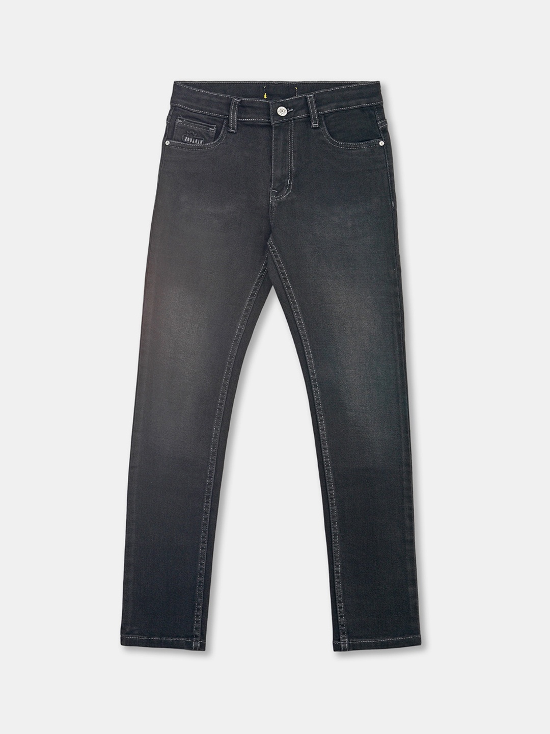 

R&B Boys Light Fade Cotton Jeans, Black