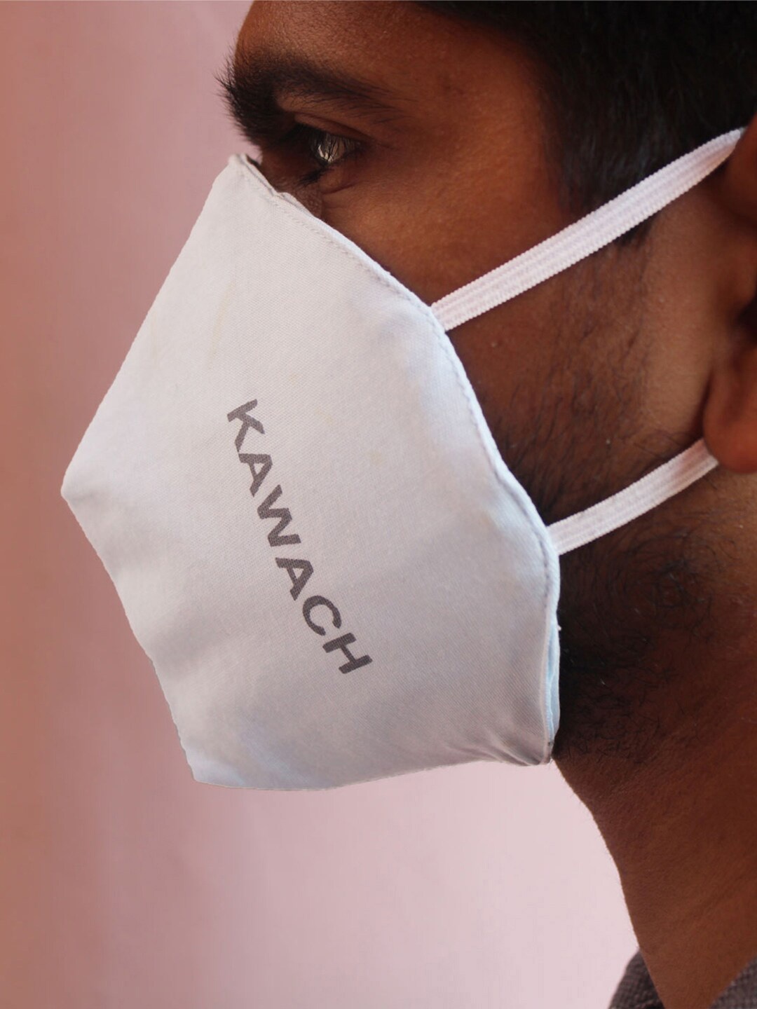 Bewakoof Pack Of 10 White Solid Reusable Outdoor Masks