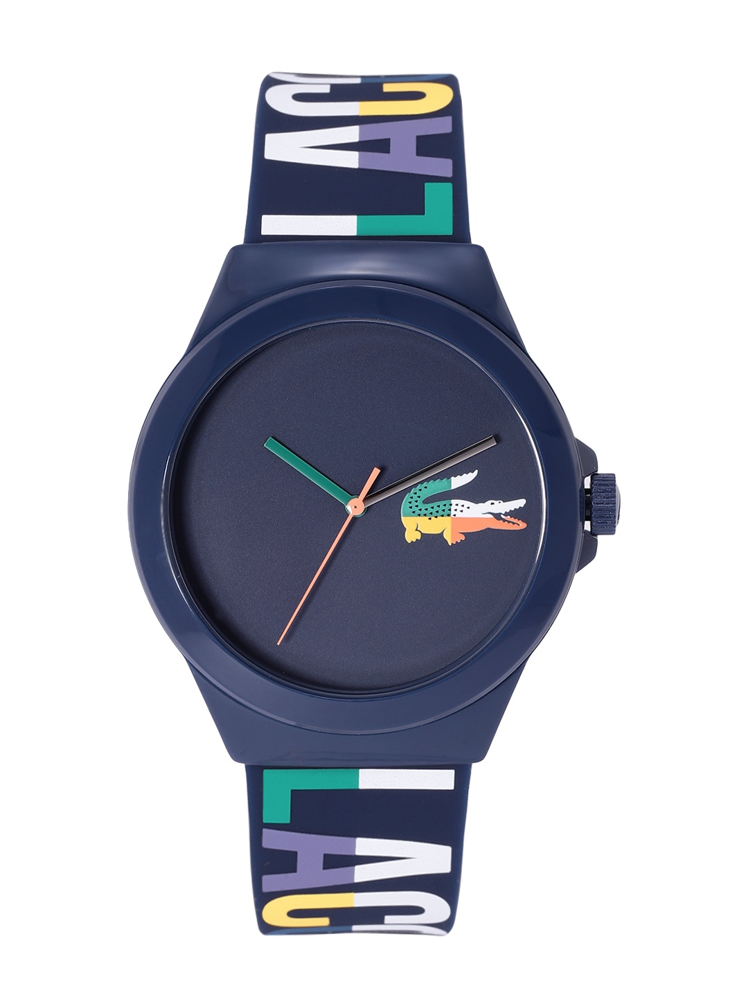

Lacoste Men Blue Dial & Printed Straps Analogue Watch 2011184, Navy blue