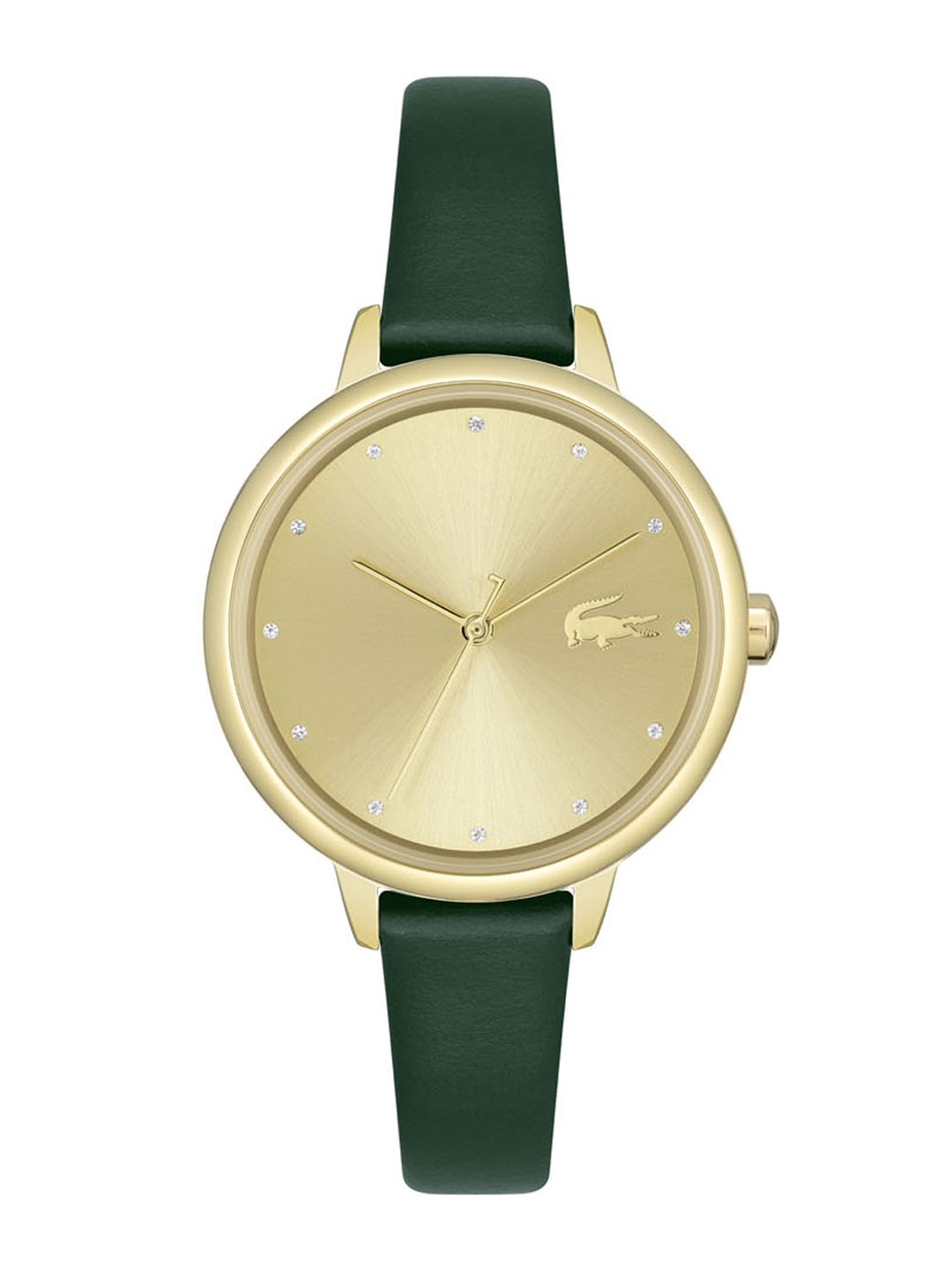 

Lacoste Women Gold-Toned Dial & Green Leather Straps Analogue Watch 2001230