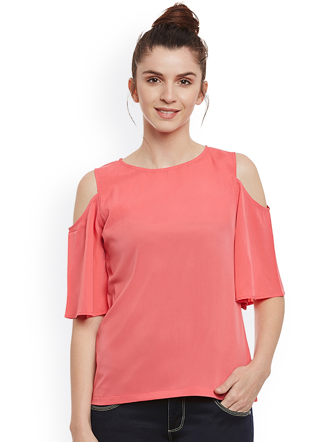 

Miss Chase Women Pink Solid Top