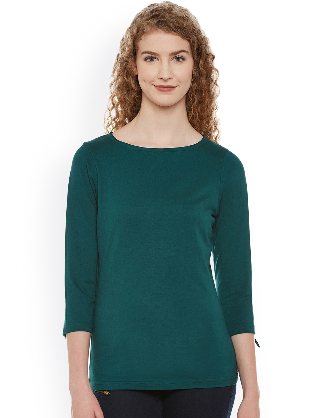 

Miss Chase Women Green Solid Top