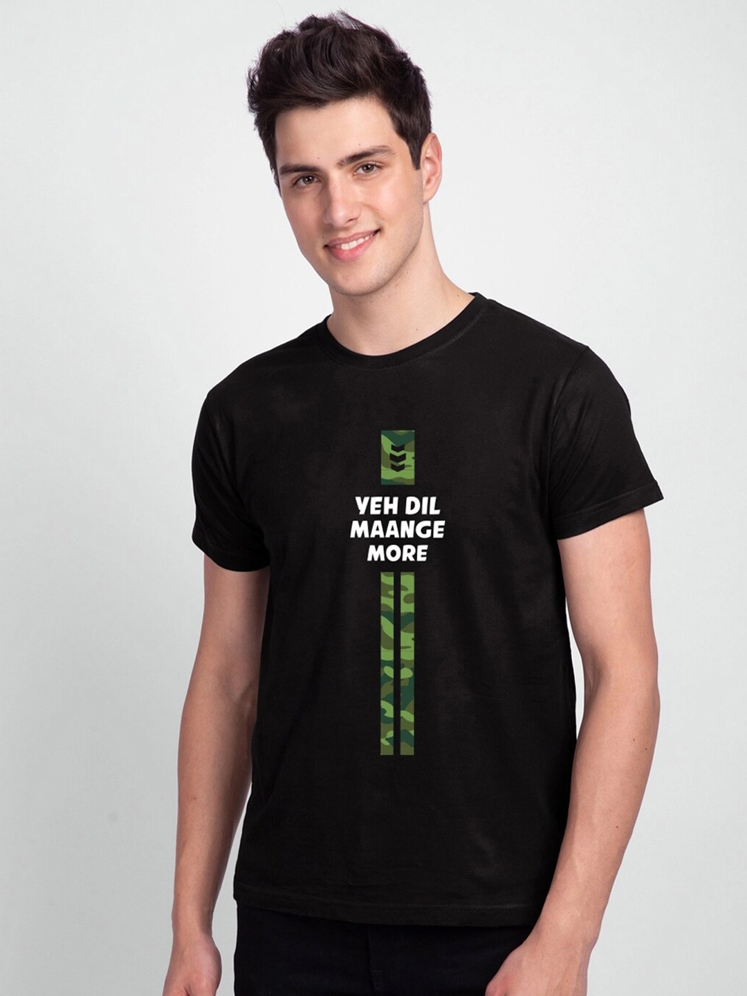 

Bewakoof Men Black Typography Printed T-shirt
