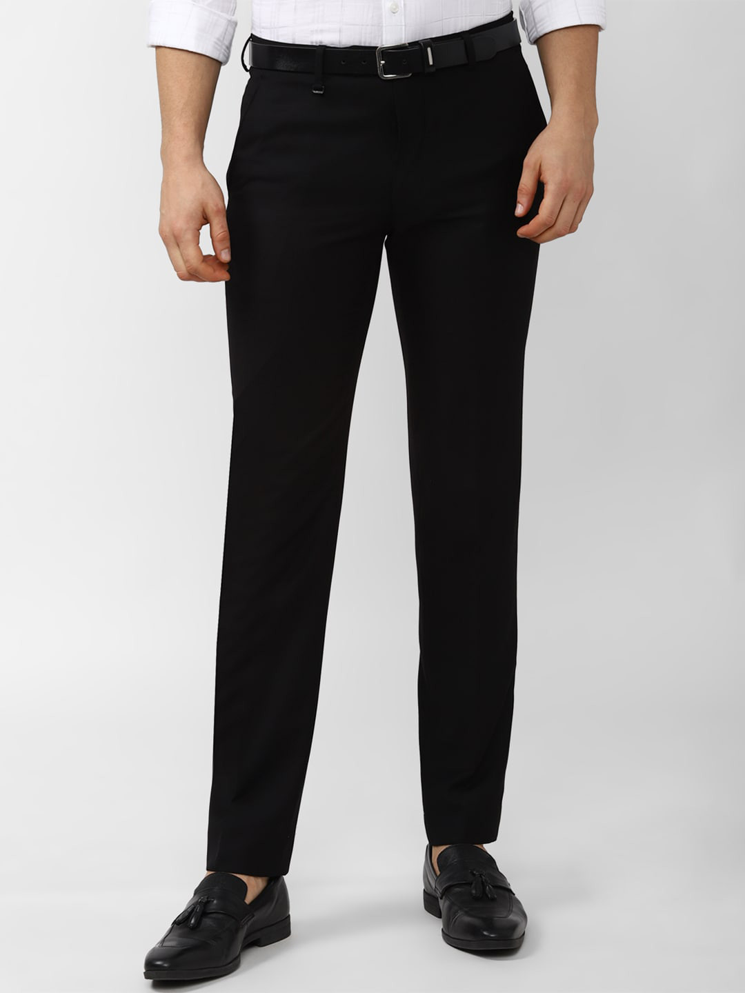 

Van Heusen Men Black Slim Fit Trousers