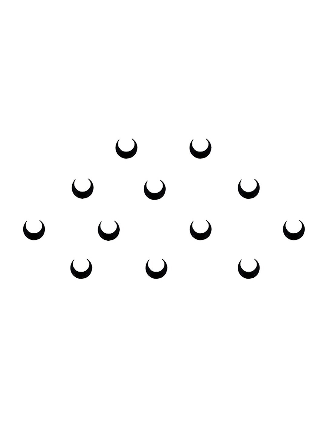 

Comet Busters Set Of 12 Black Bindis