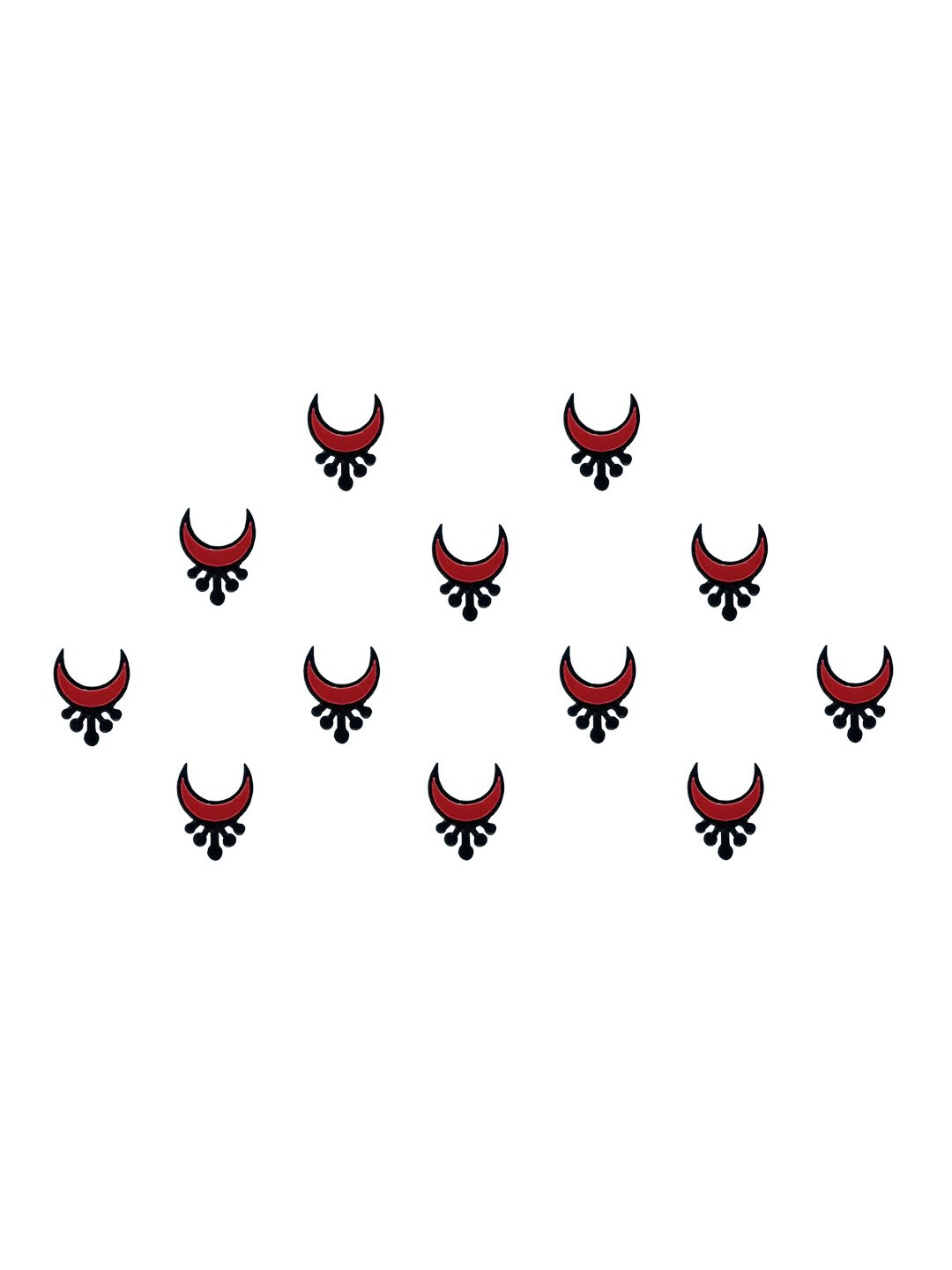 

Comet Busters Set Of 12 Maroon Bindis