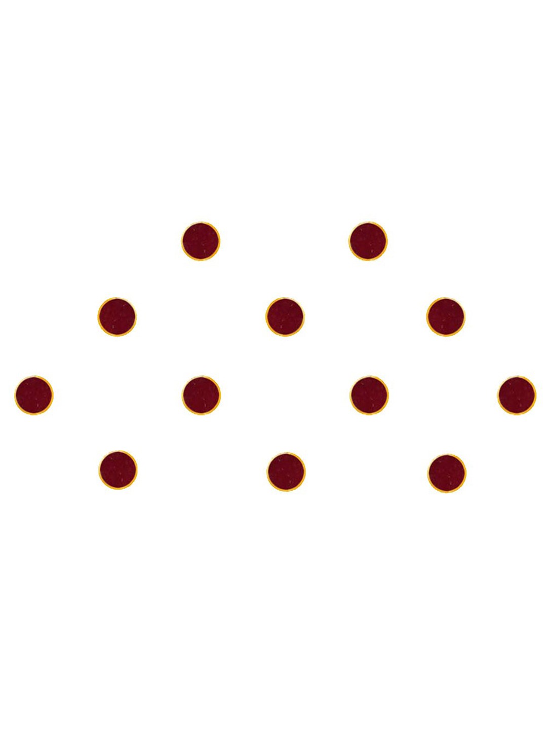 

Comet Busters Set Of 12 Maroon Bindis