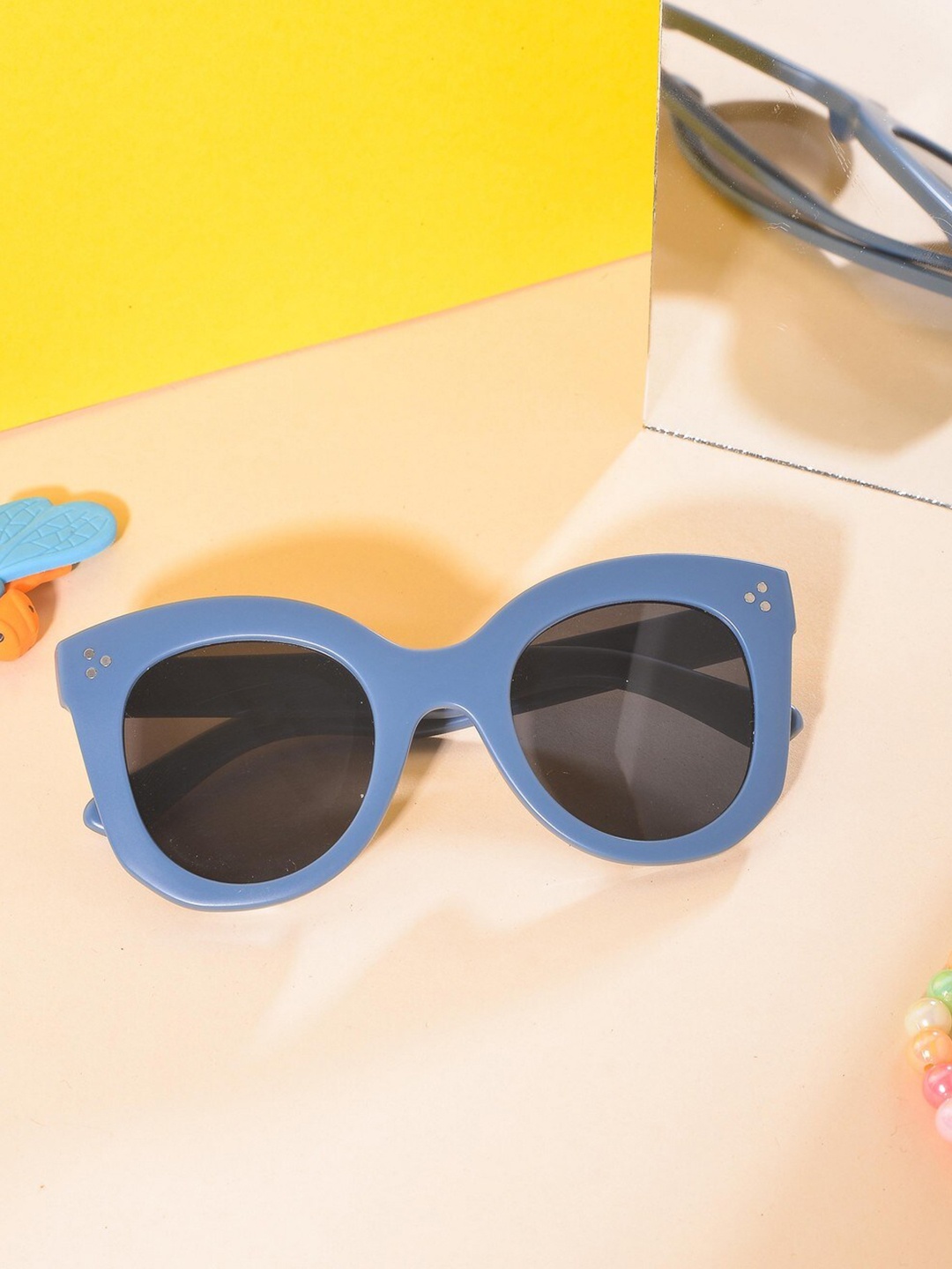 

POPLINS Kids Cateye Sunglasses with UV Protected Lens GG-1061-C, Black
