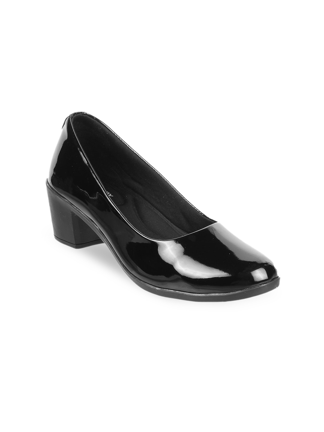 

WALKWAY by Metro Women Black Solid Synthetic Block Pumps