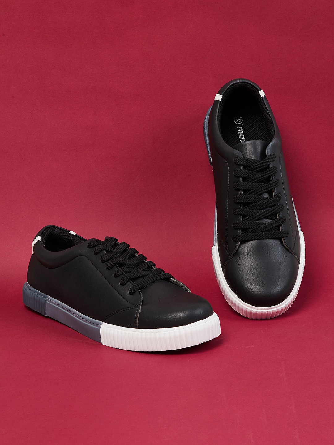 

max Men PU Sneakers, Black