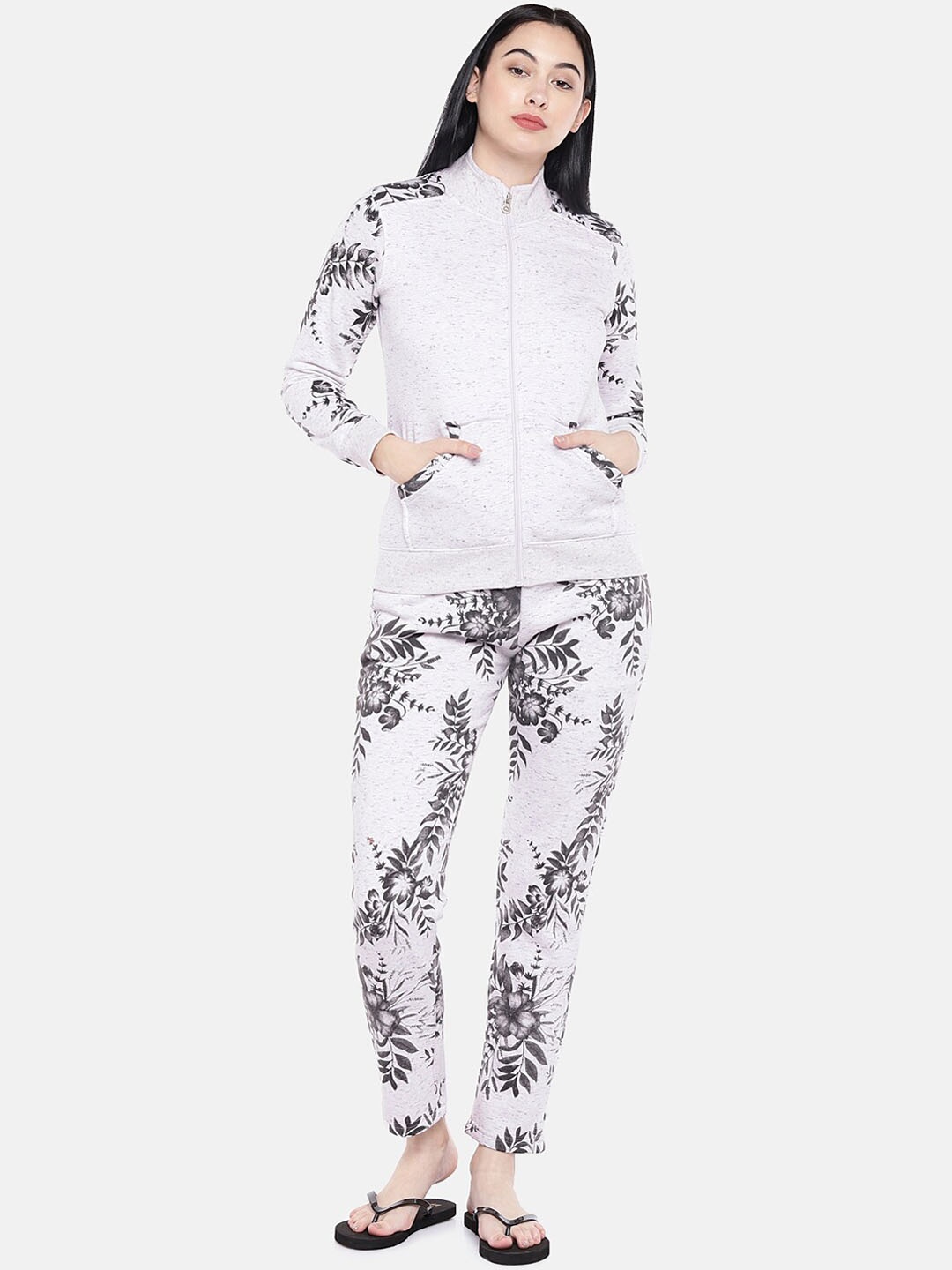 

Sweet Dreams Women White Printed Tracksuits