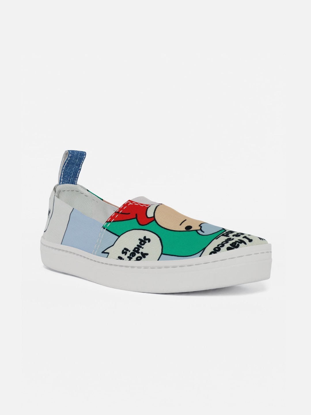 

LOKAIT The Sneakers Company Women Printed Slip-On Sneakers, Green