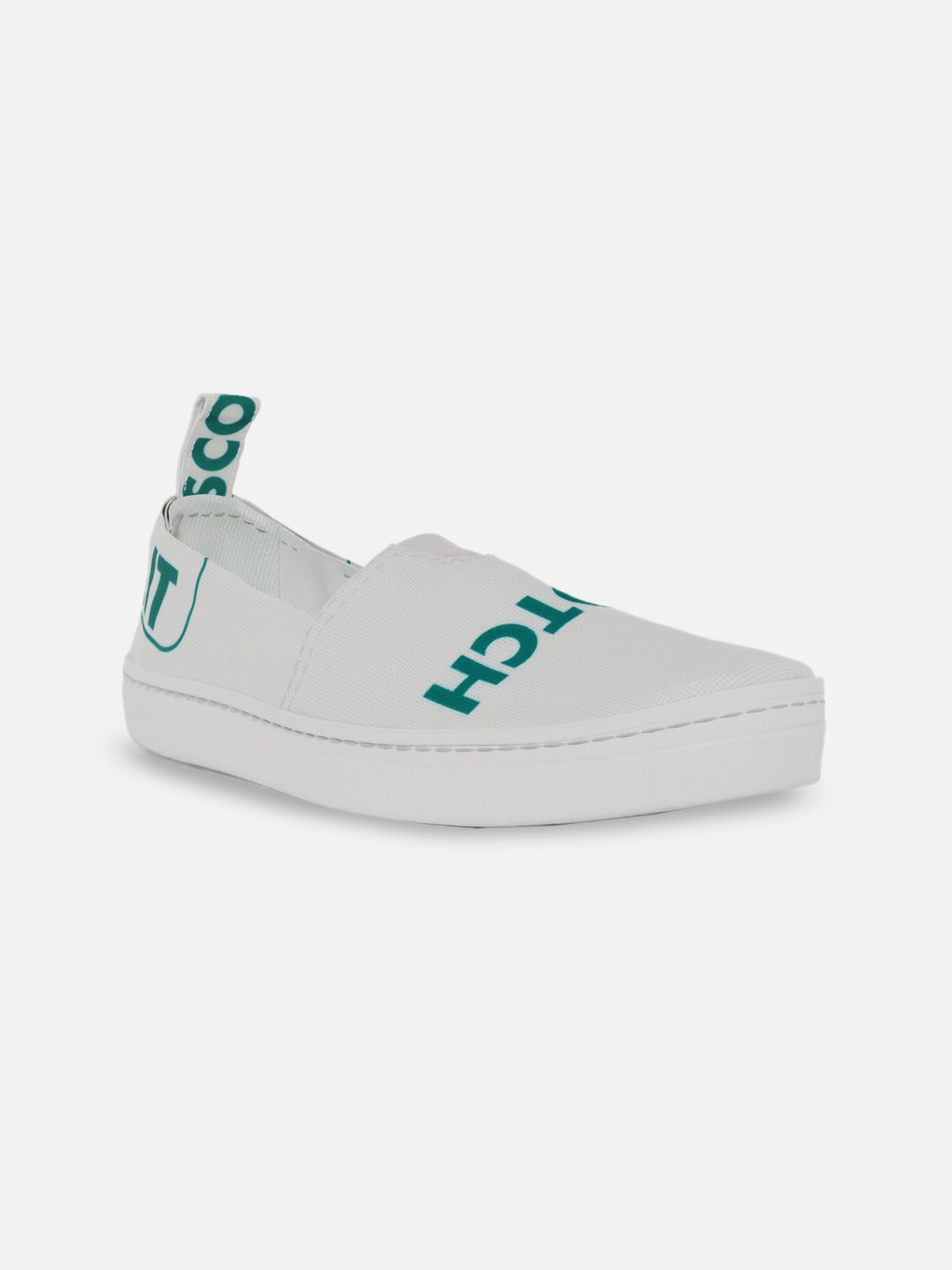 

LOKAIT The Sneakers Company Women White Printed Slip-On Sneakers