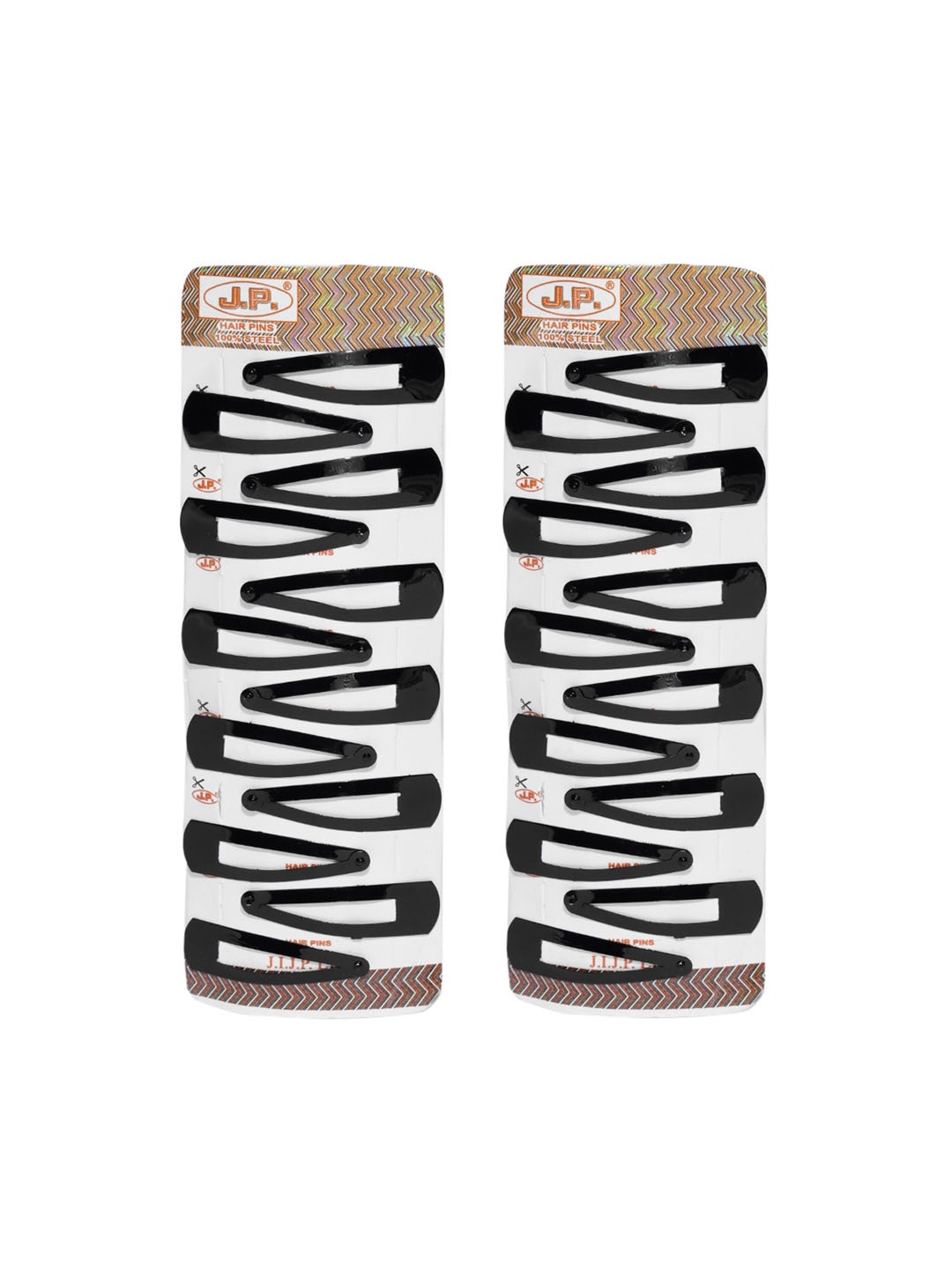 

CHRONEX Pack of 24 Metal Black Tic Tac Hair Clips