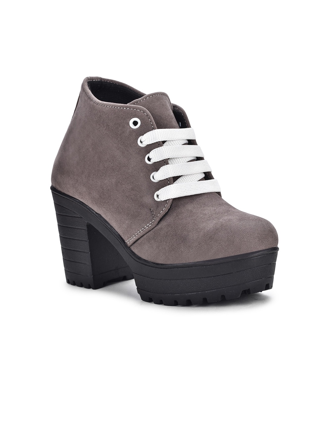 

Moonwalk Women Grey Solid Regular Boots