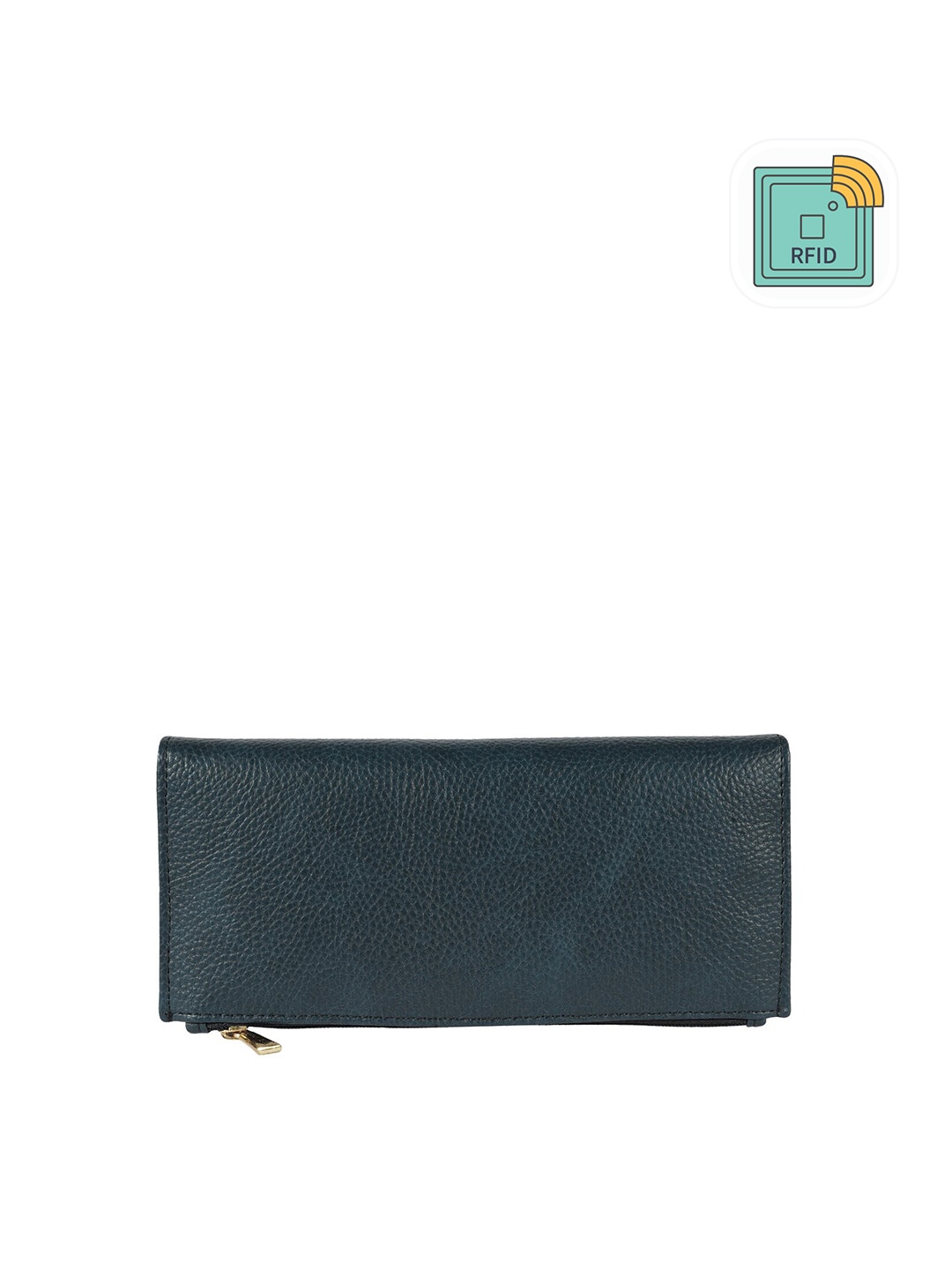 

Bellissa Women Zip Detail Two Fold Wallet, Blue