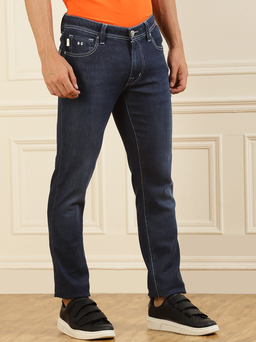 

Tramarossa Men Navy Blue Ombre Jeans