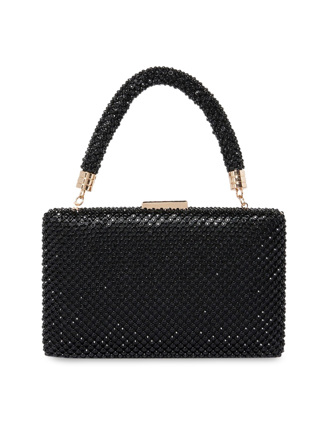 

Forever New Women Embellished Box Clutch, Black