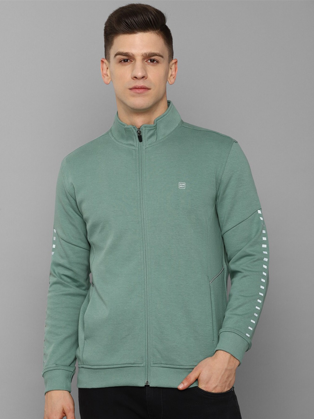 

Allen Solly Men Green Pure Cotton Sweatshirt