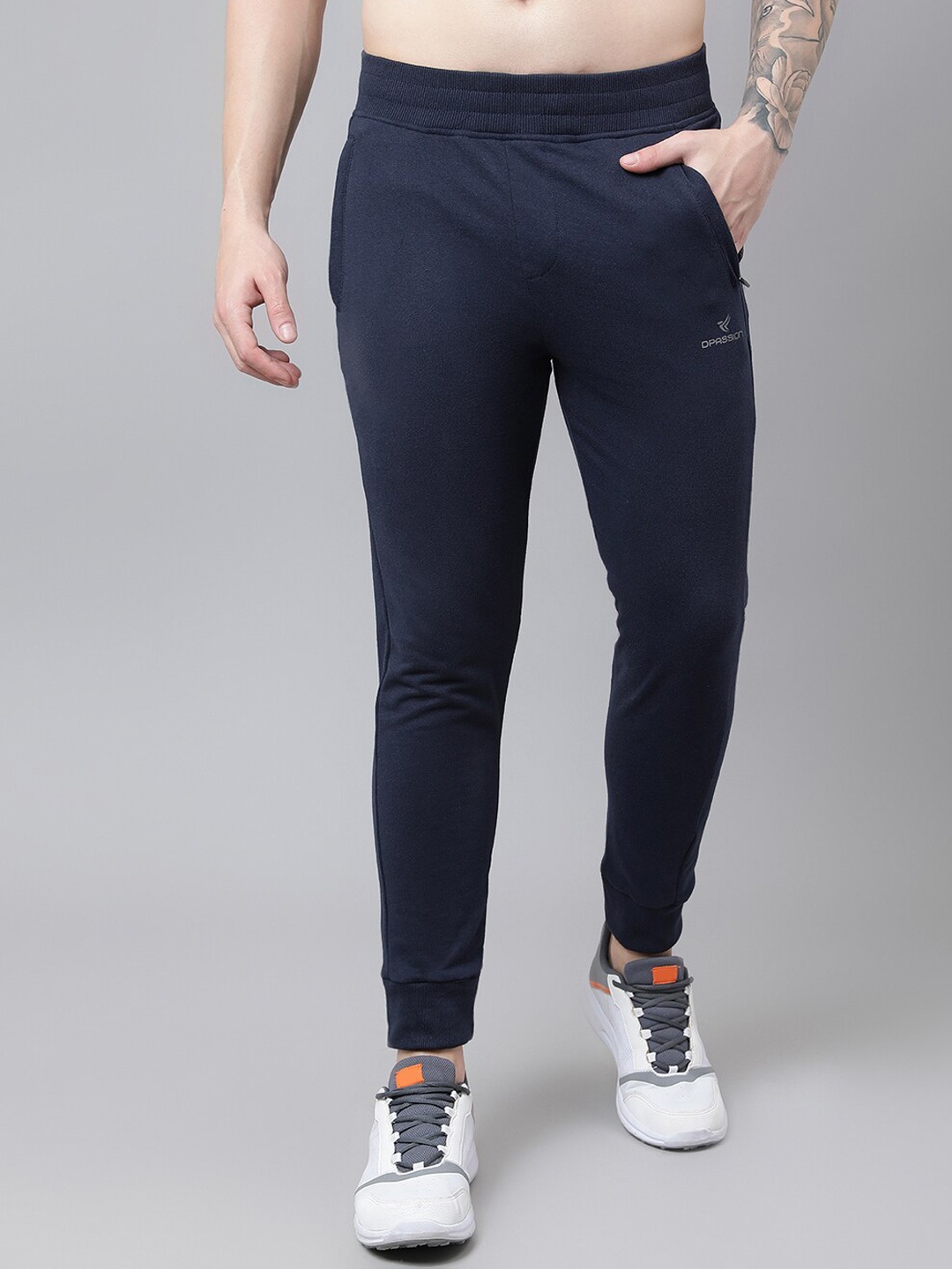 

Dpassion Men Navy Blue Solid Jogger