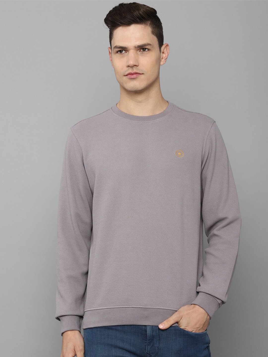 

Louis Philippe Men Grey Sweatshirt