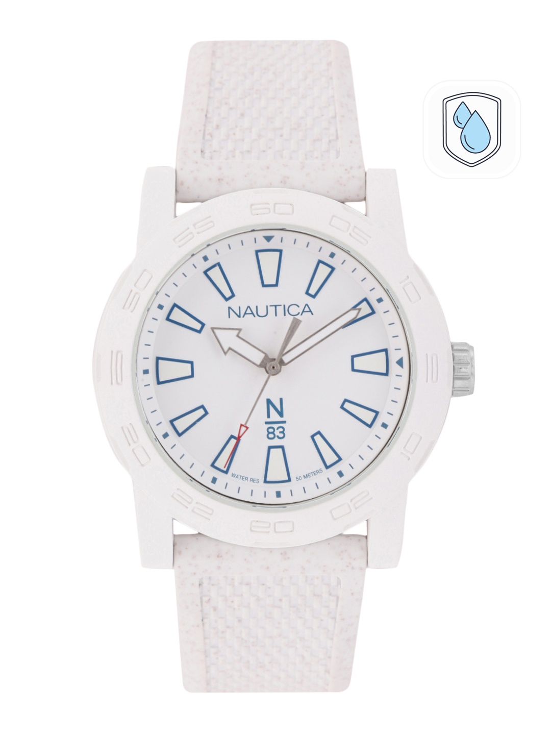 

Nautica Men White Dial & Textured Straps Analogue N83 Watch NAPATF205