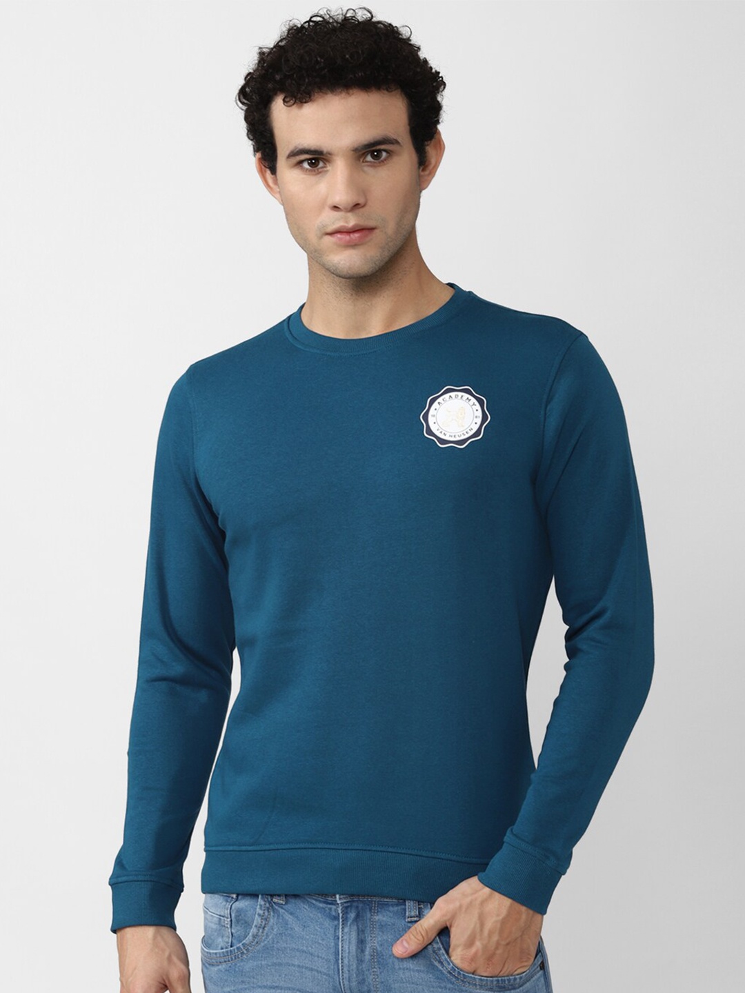 

Van Heusen ACADEMY Men Blue Sweatshirt