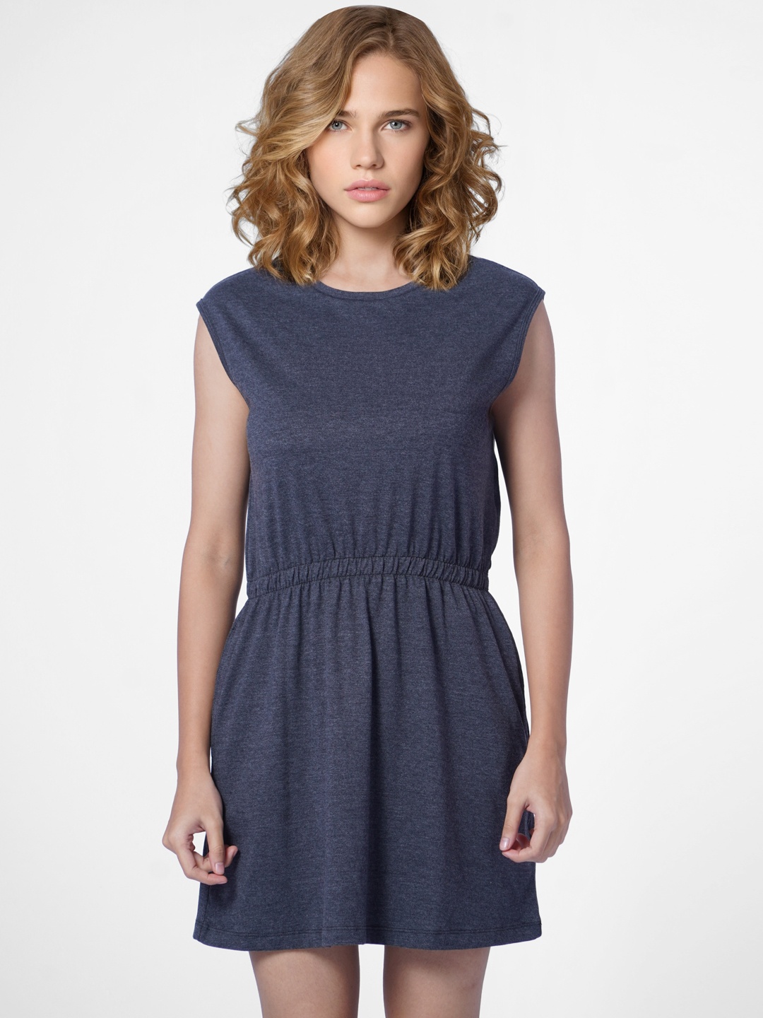 

ONLY Women Navy Grey Mini Dress, Navy blue