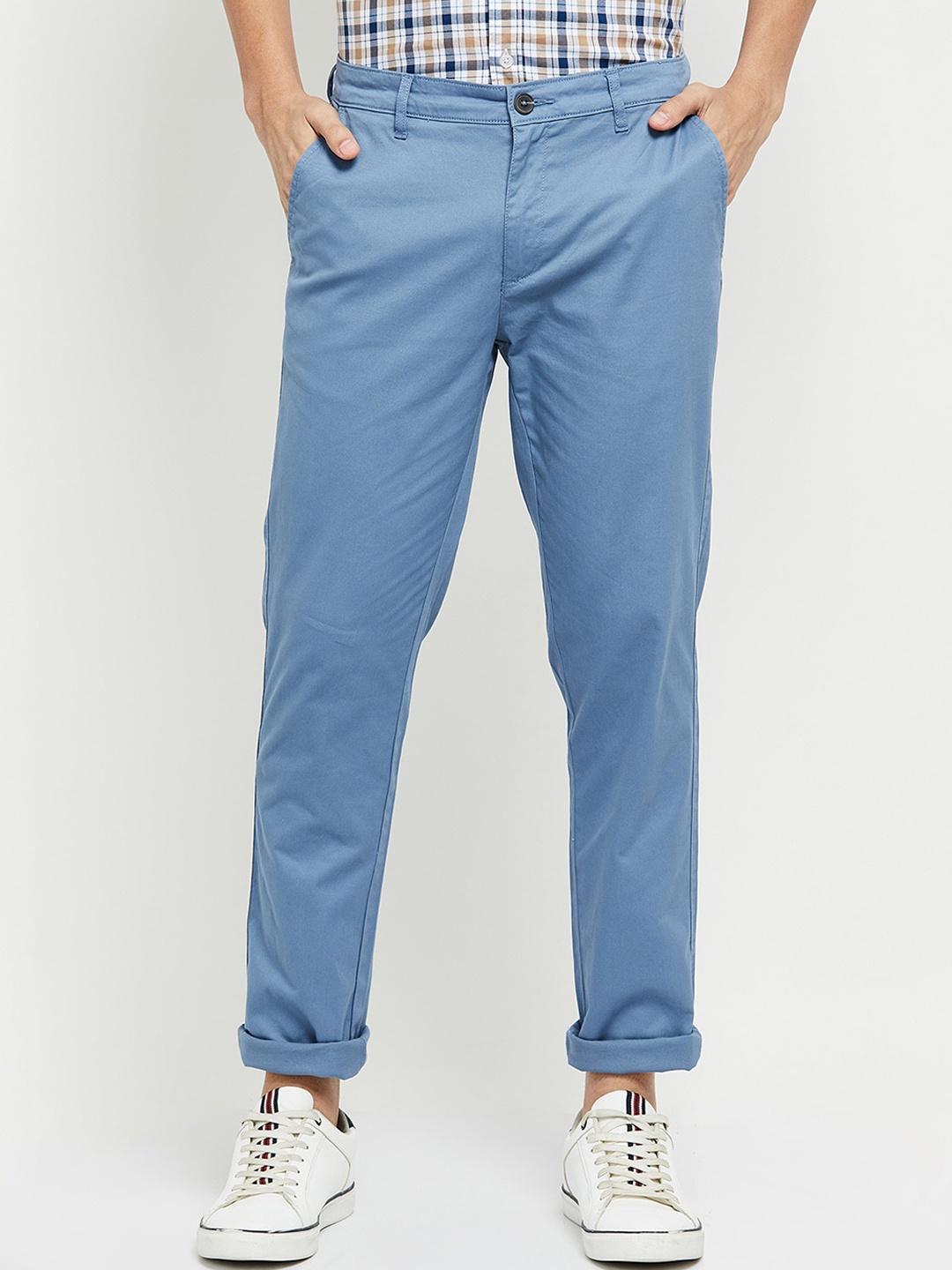 

max Men Blue Trousers