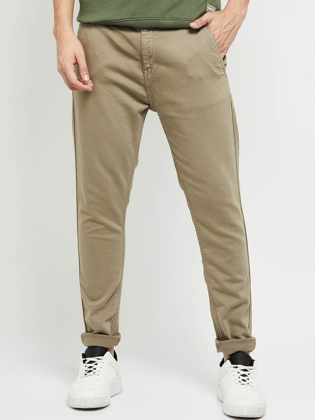

max Men Green Trousers