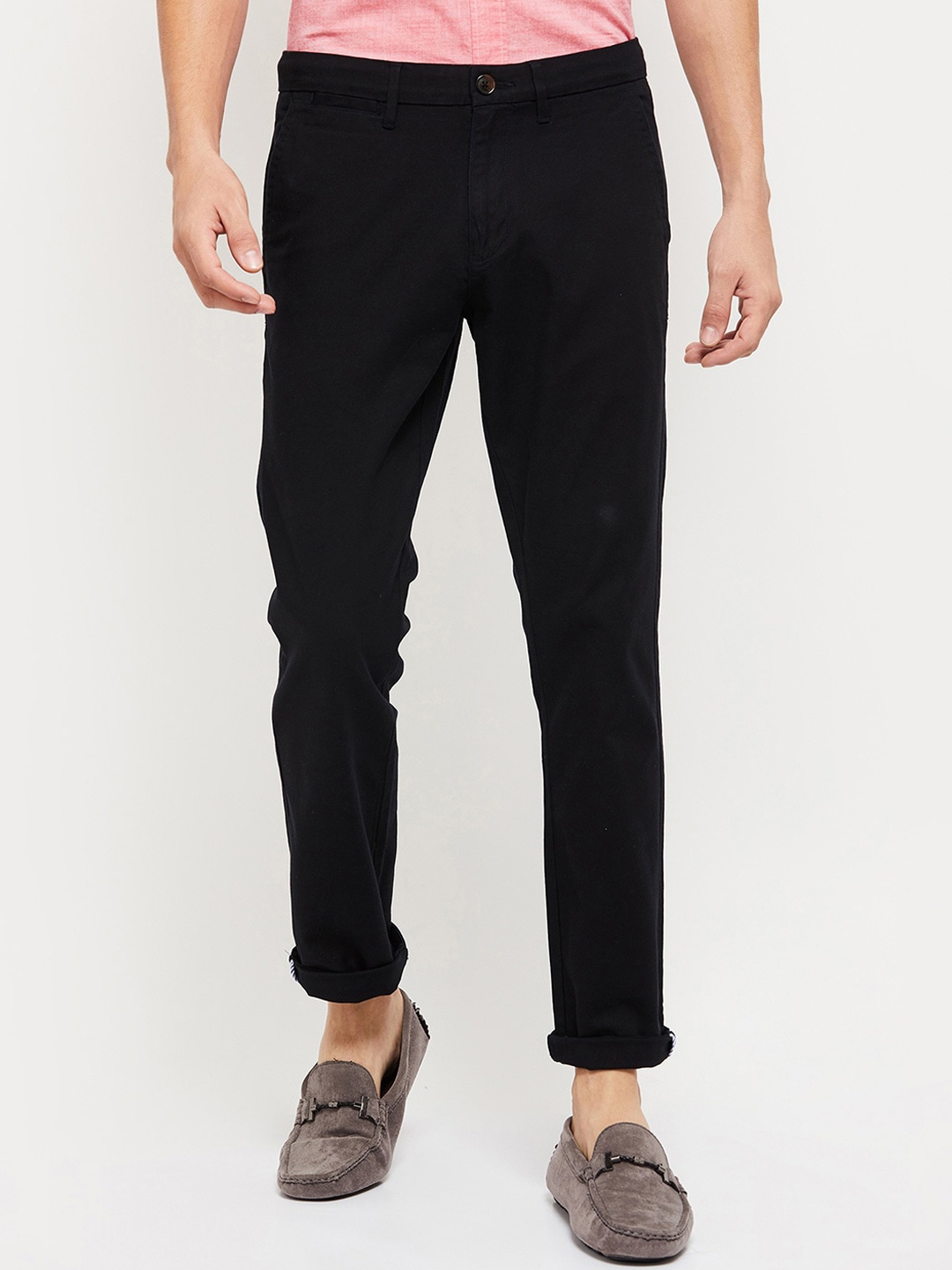 

max Men Black Trousers