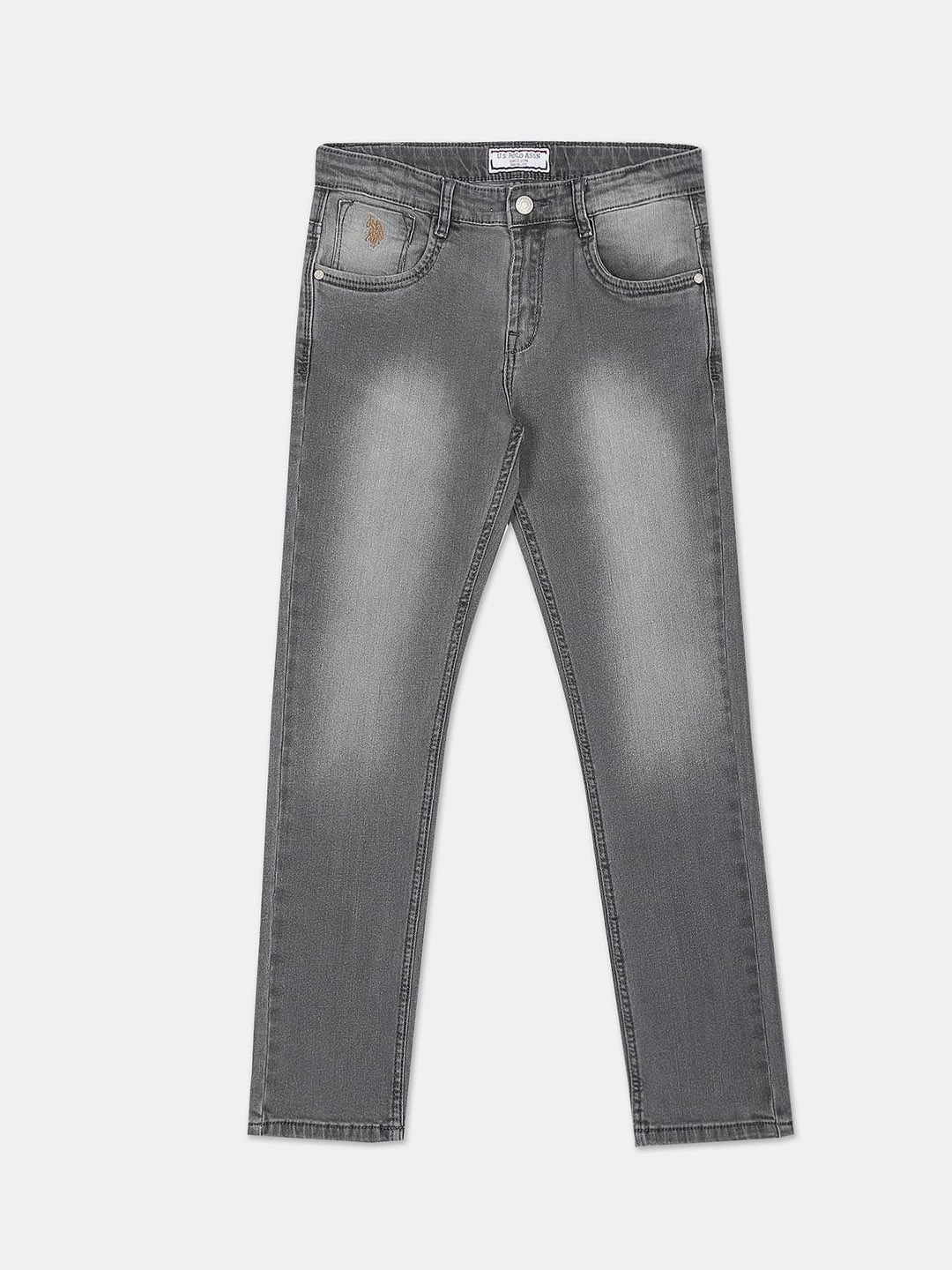 

U S Polo Assn Kids Boys Heavy Fade Jeans, Grey