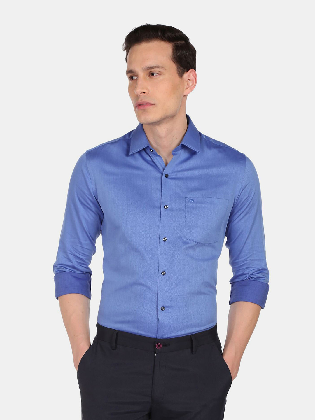 

Arrow Men Blue Slim Fit Casual Shirt