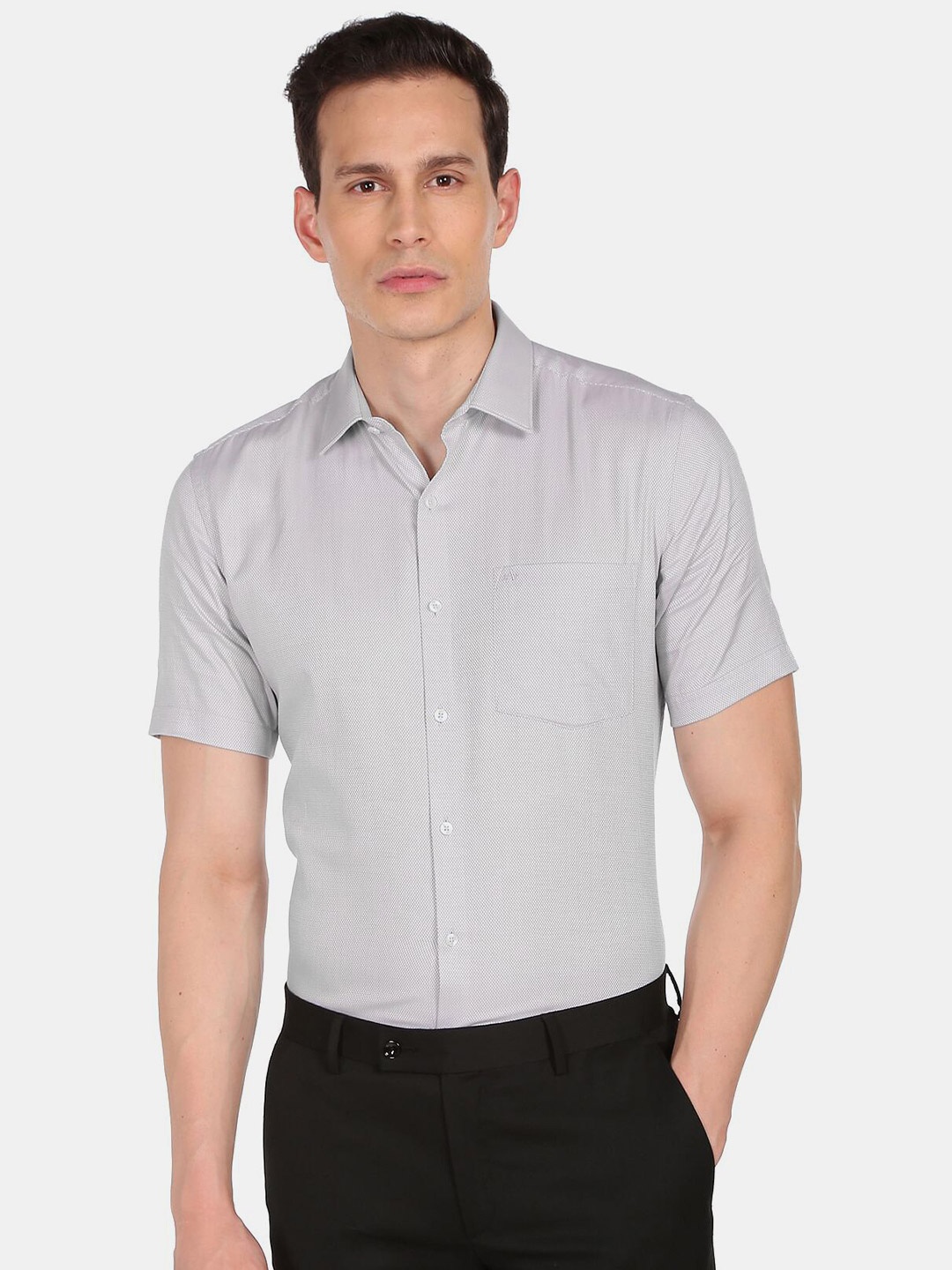

Arrow Men Grey Casual Shirt