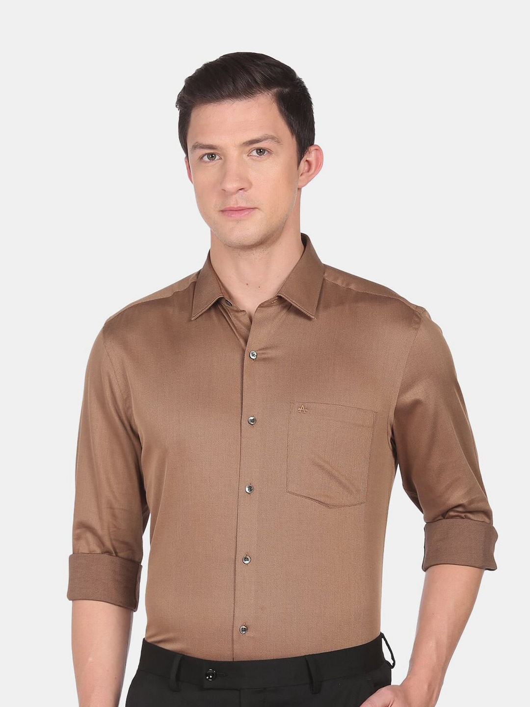 

Arrow Men Brown Casual Shirt