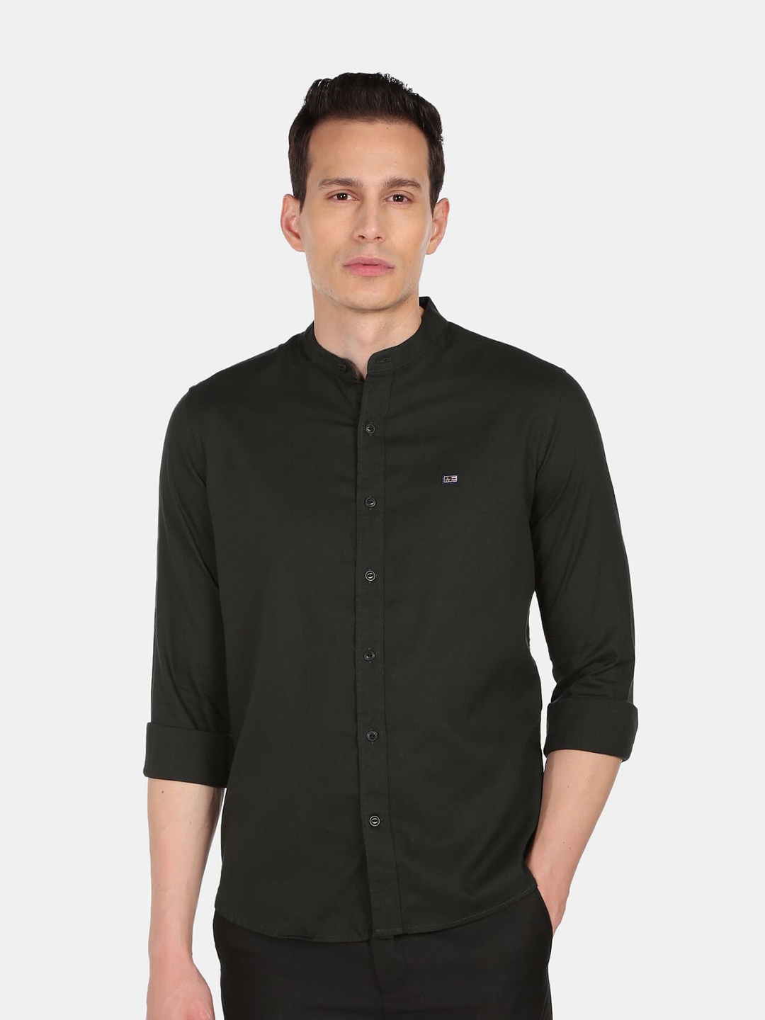 

Arrow Sport Men Green Slim Fit Cotton Casual Shirt