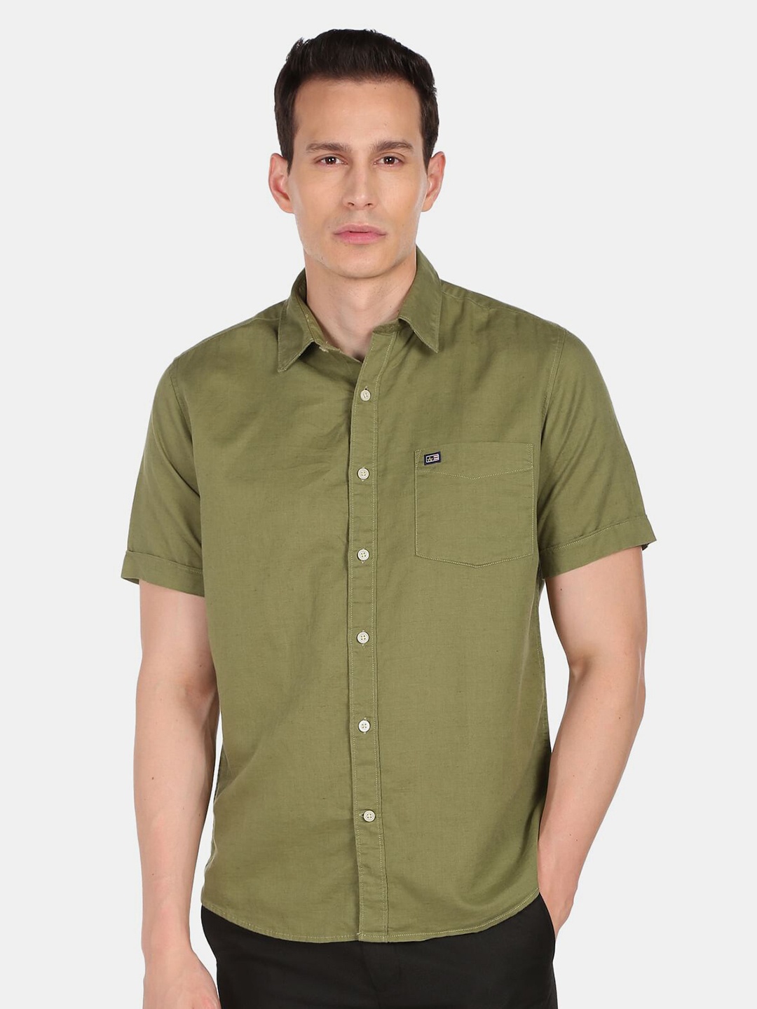 

Arrow Sport Men Green Casual Shirt