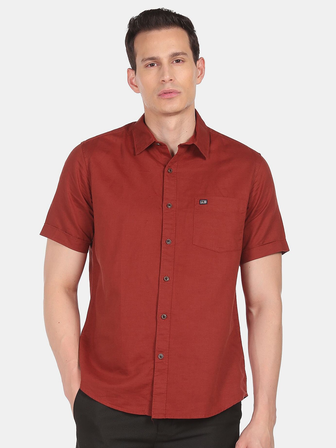 

Arrow Sport Men Orange Casual Shirt